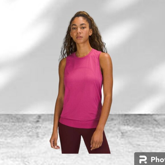 Lululemon Swiftly Breathe Muscle Tank Pink Lychee - Picture 2 of 13